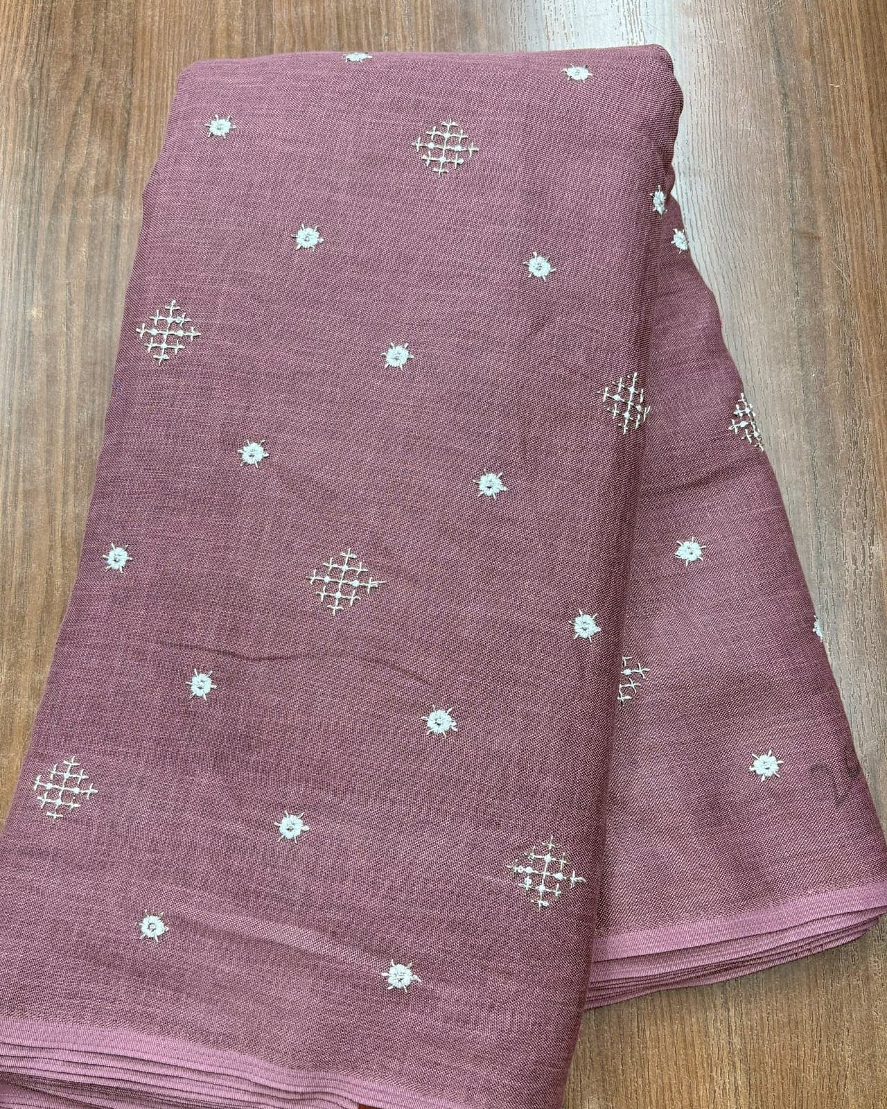 Dusty pink kota with white butta